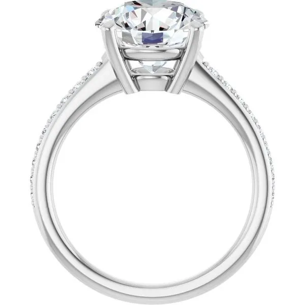 V-End Prong Engagement Ring Image 2 Rox Atlanta Jewelers Decatur, GA