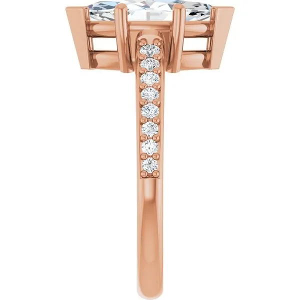 V-End Prong Engagement Ring Image 4 Rox Atlanta Jewelers Decatur, GA