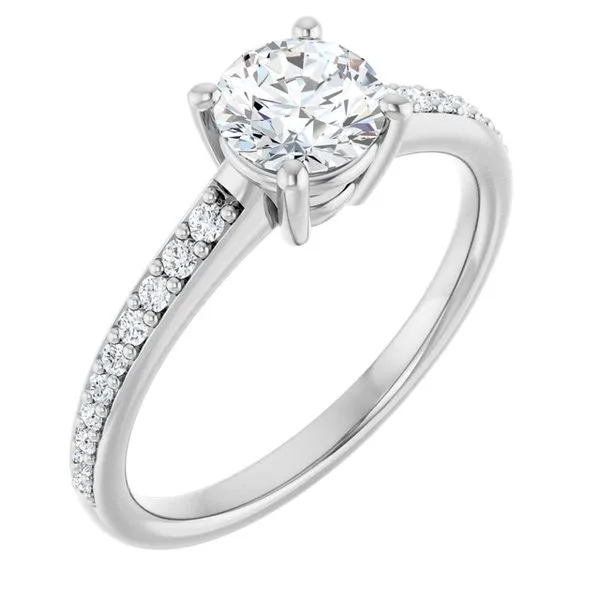 V-End Prong Engagement Ring Rox Atlanta Jewelers Decatur, GA