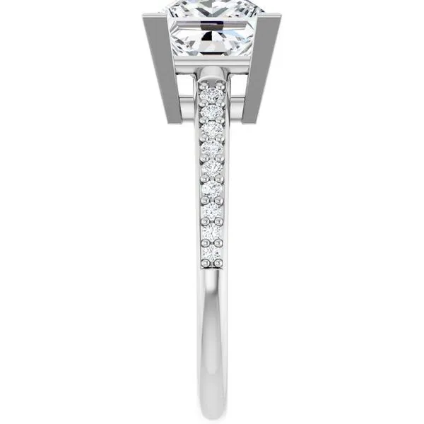 V-End Prong Engagement Ring Image 4 JF Jones Jewelers Rochester, NY