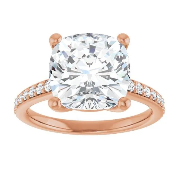 V-End Prong Engagement Ring Image 3 Futer Bros Jewelers York, PA