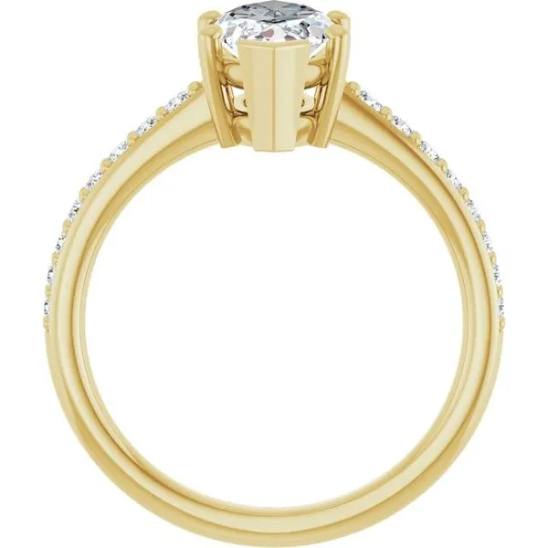 V-End Prong Engagement Ring Image 2 Futer Bros Jewelers York, PA