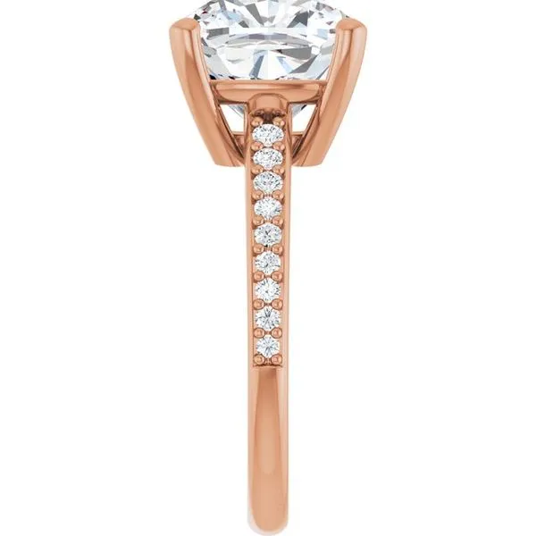 V-End Prong Engagement Ring Image 4 Futer Bros Jewelers York, PA