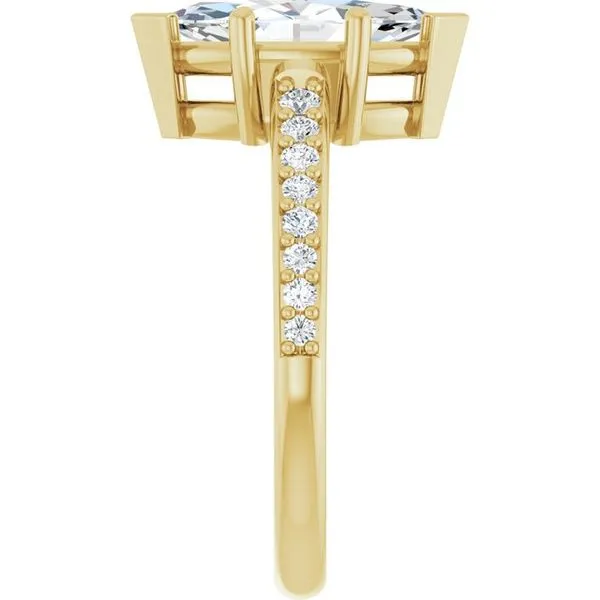 V-End Prong Engagement Ring Image 4 Rox Atlanta Jewelers Decatur, GA