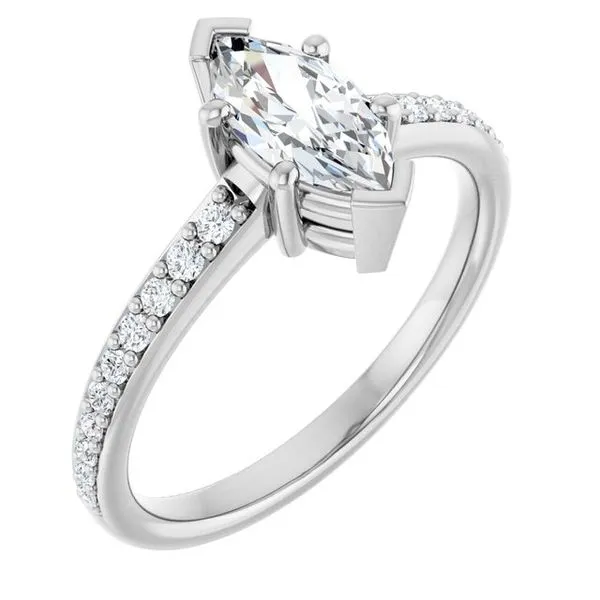 V-End Prong Engagement Ring Futer Bros Jewelers York, PA