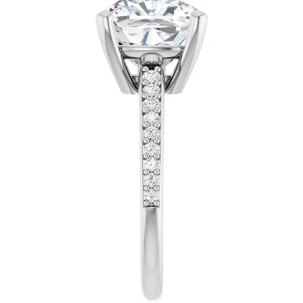V-End Prong Engagement Ring Image 4 Rox Atlanta Jewelers Decatur, GA