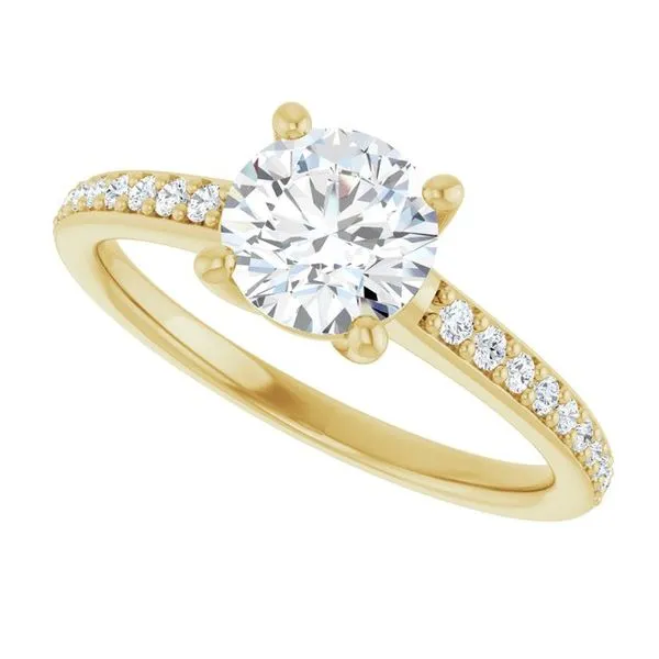 V-End Prong Engagement Ring Image 5 Futer Bros Jewelers York, PA