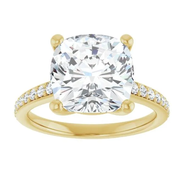 V-End Prong Engagement Ring Image 3 Rox Atlanta Jewelers Decatur, GA
