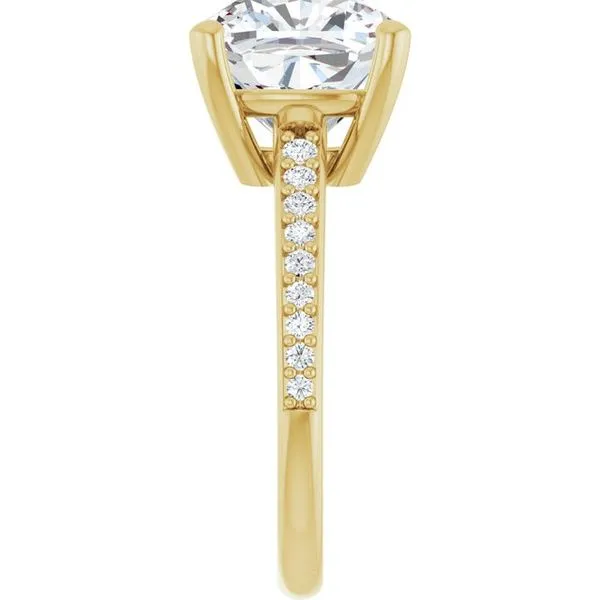 V-End Prong Engagement Ring Image 4 Rox Atlanta Jewelers Decatur, GA