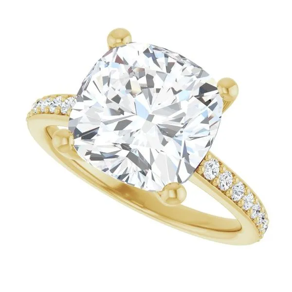 V-End Prong Engagement Ring Image 5 Futer Bros Jewelers York, PA