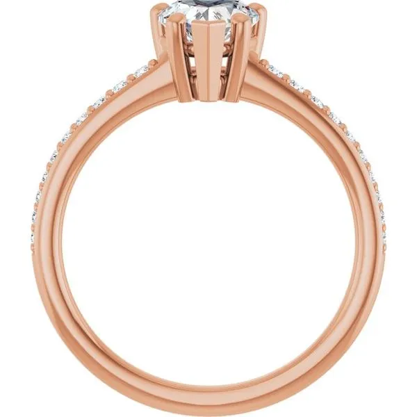V-End Prong Engagement Ring Image 2 Rox Atlanta Jewelers Decatur, GA