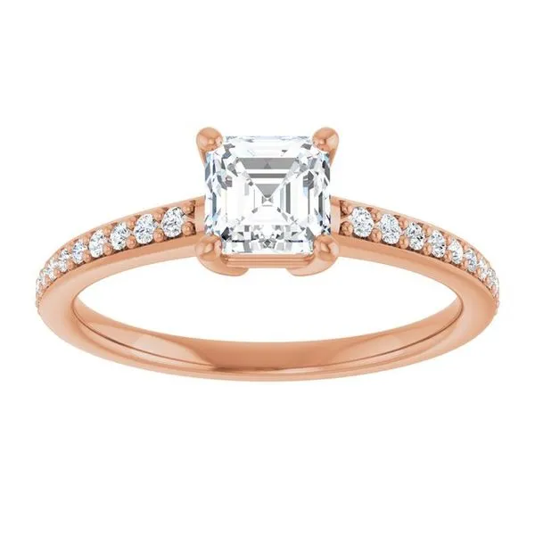V-End Prong Engagement Ring Image 3 Rox Atlanta Jewelers Decatur, GA
