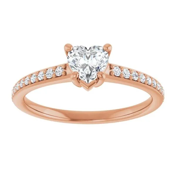 V-End Prong Engagement Ring Image 3 Futer Bros Jewelers York, PA