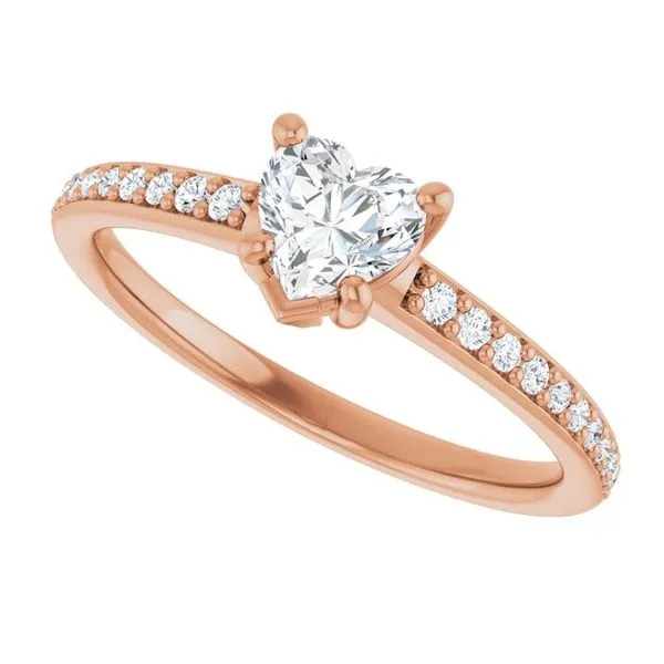 V-End Prong Engagement Ring Image 5 Futer Bros Jewelers York, PA