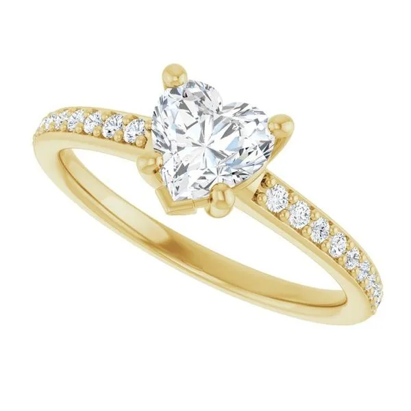 V-End Prong Engagement Ring Image 5 Futer Bros Jewelers York, PA