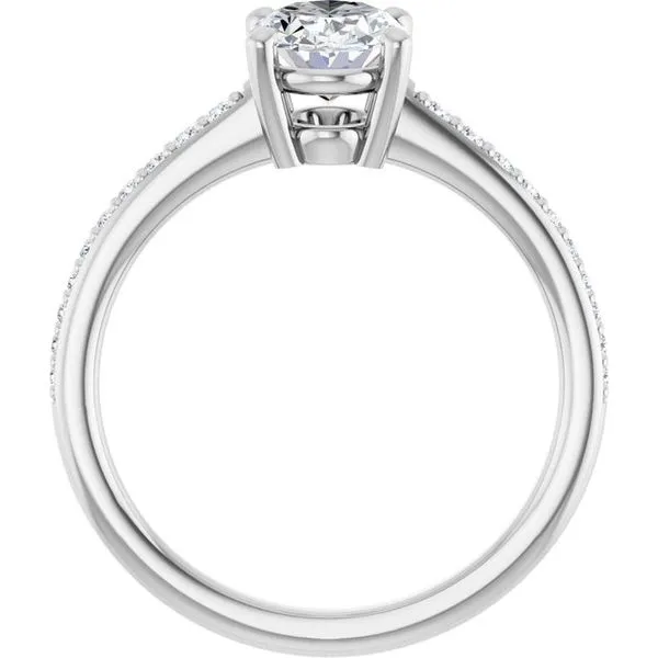 V-End Prong Engagement Ring Image 2 Futer Bros Jewelers York, PA