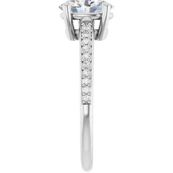 V-End Prong Engagement Ring Image 4 Rox Atlanta Jewelers Decatur, GA