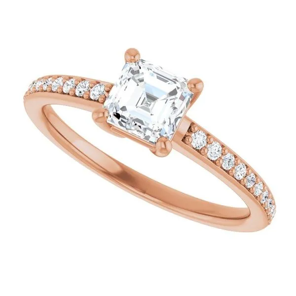 V-End Prong Engagement Ring Image 5 Futer Bros Jewelers York, PA