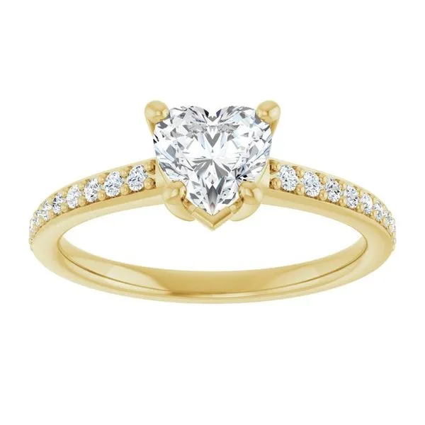 V-End Prong Engagement Ring Image 3 Futer Bros Jewelers York, PA