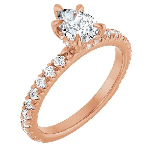 Claw-Prong Hidden Halo-Style Engagement Ring Raleigh Diamond Fine Jewelry Raleigh, NC