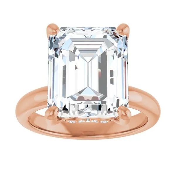 Hidden Halo-Style Engagement Ring Image 3 Raleigh Diamond Fine Jewelry Raleigh, NC