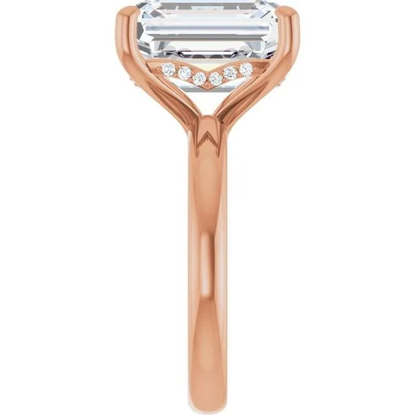 Hidden Halo-Style Engagement Ring Image 4 Raleigh Diamond Fine Jewelry Raleigh, NC