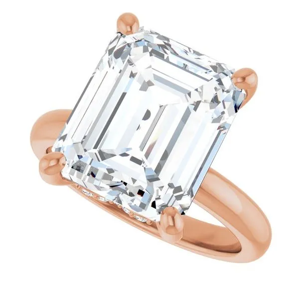 Hidden Halo-Style Engagement Ring Image 5 Raleigh Diamond Fine Jewelry Raleigh, NC