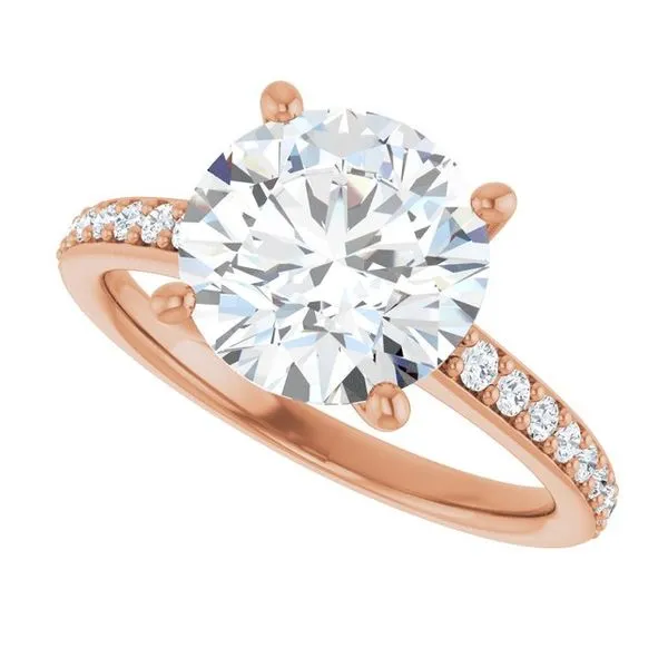 V-End Prong Engagement Ring Image 5 Futer Bros Jewelers York, PA