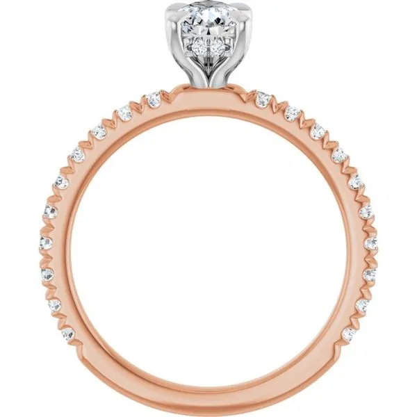 Claw-Prong Hidden Halo-Style Engagement Ring Image 2 The Jewelry Source El Segundo, CA