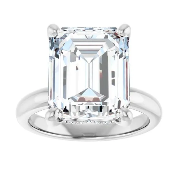 Hidden Halo-Style Engagement Ring Image 3 Raleigh Diamond Fine Jewelry Raleigh, NC