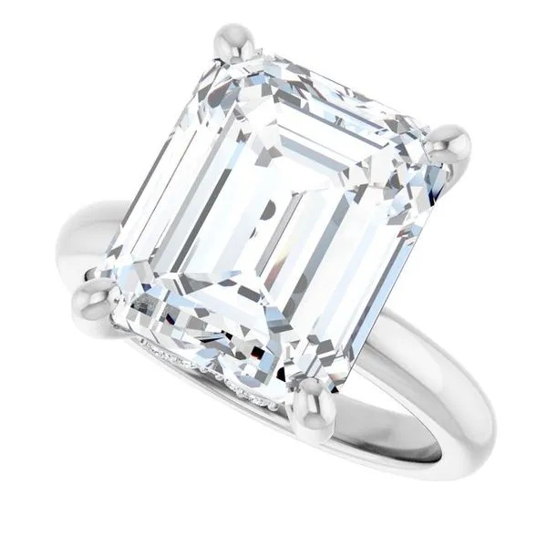 Hidden Halo-Style Engagement Ring Image 5 Raleigh Diamond Fine Jewelry Raleigh, NC