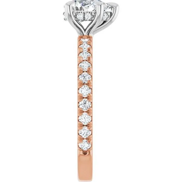 Claw-Prong Hidden Halo-Style Engagement Ring Image 4 J. Thomas Jewelers Rochester Hills, MI