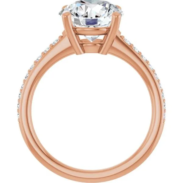 V-End Prong Engagement Ring Image 2 Rox Atlanta Jewelers Decatur, GA