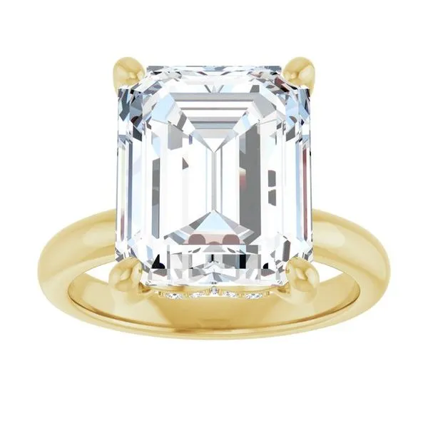 Hidden Halo-Style Engagement Ring Image 3 Raleigh Diamond Fine Jewelry Raleigh, NC