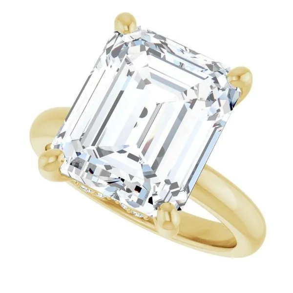 Hidden Halo-Style Engagement Ring Image 5 Raleigh Diamond Fine Jewelry Raleigh, NC