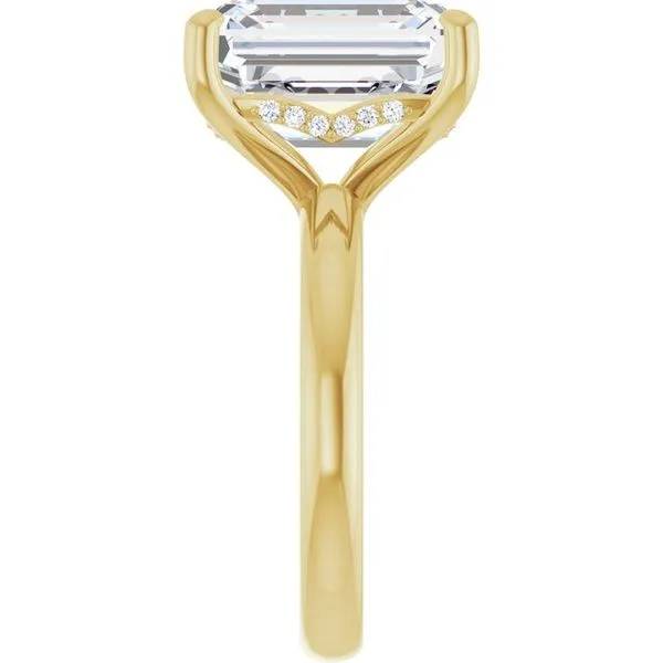 Hidden Halo-Style Engagement Ring Image 4 Raleigh Diamond Fine Jewelry Raleigh, NC