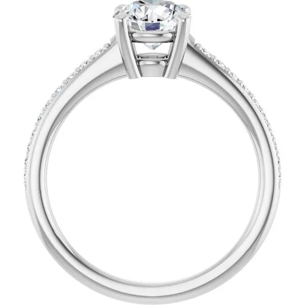 V-End Prong Engagement Ring Image 2 Futer Bros Jewelers York, PA