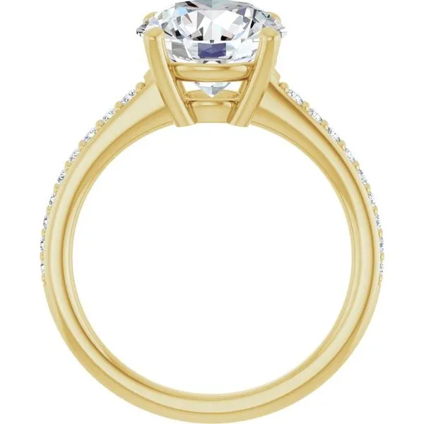 V-End Prong Engagement Ring Image 2 Rox Atlanta Jewelers Decatur, GA