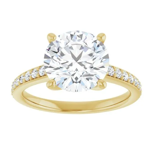 V-End Prong Engagement Ring Image 3 Rox Atlanta Jewelers Decatur, GA