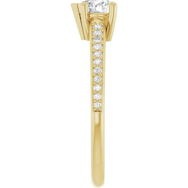 V-End Prong Engagement Ring Image 4 Rox Atlanta Jewelers Decatur, GA