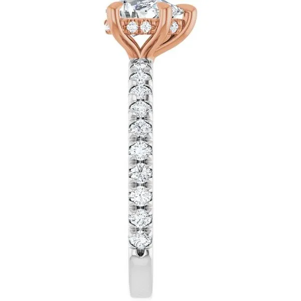 Claw-Prong Hidden Halo-Style Engagement Ring Image 4 Shipley's Fine Jewelry Hampstead, MD