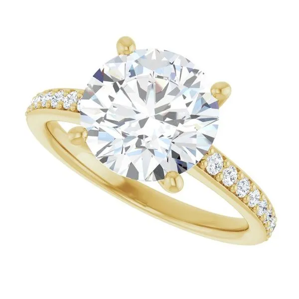 V-End Prong Engagement Ring Image 5 Rox Atlanta Jewelers Decatur, GA