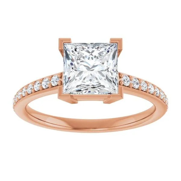 V-End Prong Engagement Ring Image 3 Austin's Fine Diamonds & Jewelry Lyndhurst, NJ