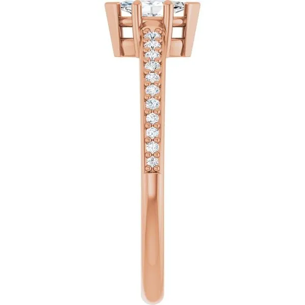 V-End Prong Engagement Ring Image 4 Futer Bros Jewelers York, PA