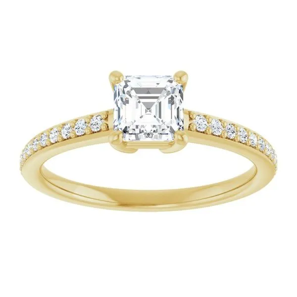 V-End Prong Engagement Ring Image 3 Futer Bros Jewelers York, PA