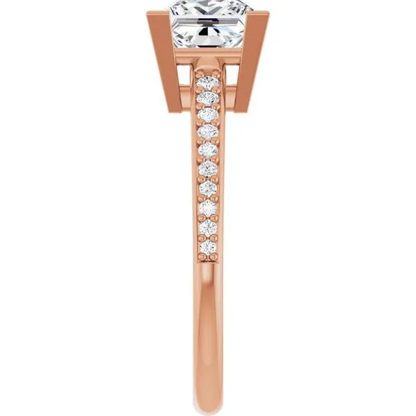 V-End Prong Engagement Ring Image 4 Jimmy Smith Jewelers Decatur, AL