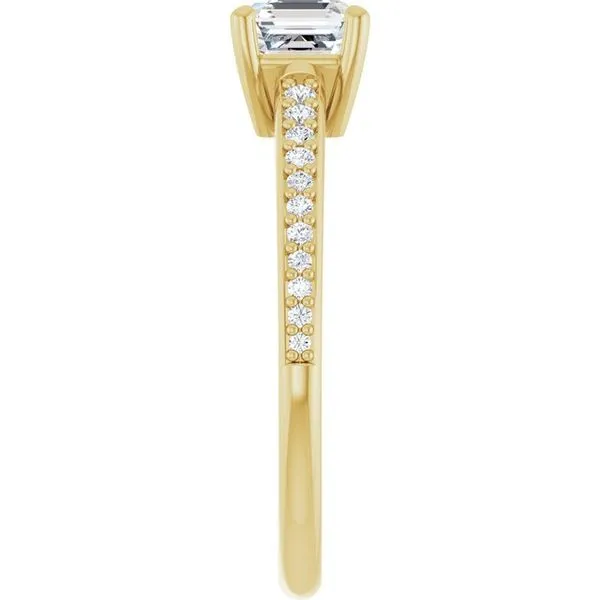 V-End Prong Engagement Ring Image 4 Rox Atlanta Jewelers Decatur, GA