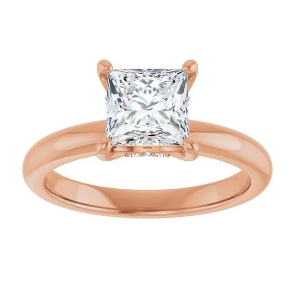 Hidden Halo-Style Engagement Ring Image 3 Raleigh Diamond Fine Jewelry Raleigh, NC