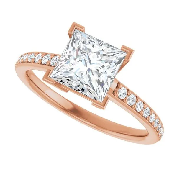 V-End Prong Engagement Ring Image 5 Austin's Fine Diamonds & Jewelry Lyndhurst, NJ