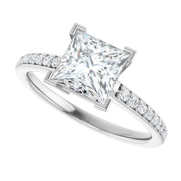 V-End Prong Engagement Ring Image 5 Arezzo Jewelers Elmwood Park, IL
